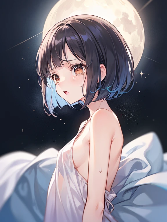 深夜のホテルのベランダでMasturbationをするMasturbationしているnakedの24歳の少女、She has dark brown hair in a lob and short bob with sapphire jewelry.、A few star creams、Beautiful starry sky、Beautiful night view、、Small breasts、Small breasts、全naked、naked、Masturbation、Masturbation、She has pubic hair、She has hair between her legs. She is seducing me with her legs spread in an M-shape.、She has climaxed and has her eyes closed、Climax face、A face with an open mouth、She is not wearing anything、R-18 illustration、naked、全naked、All nude、彼女は全nakedです、Corners of her body々You can observe up to、