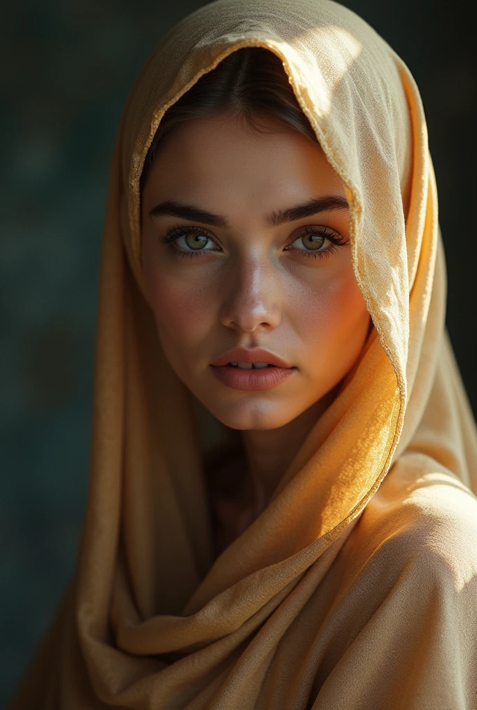 Arabian girl hijab and face hijab