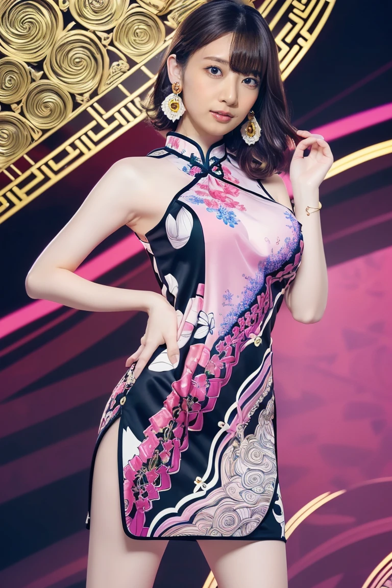 masterpiece, Highest quality, Realistic, Very detailed, Finer details, High resolution, 8k wallpaper, One beautiful woman, ((She was wearing a lovely purple and gold silk bunny girl outfit with very intricate embroidery.)), Wear a nice purple garter belt, In a great hotel bathroom, At night, Light brown messy hair, Perfect dynamic composition, Beautiful and beautiful eyes、Big earrings、Turn around and laugh、Stick your ass out、(((Top View: 1.4)))、whole body