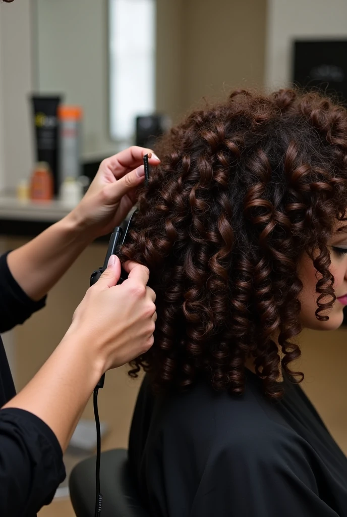 haircut with curls