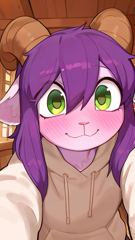 Oni girl, one horn in the center of the forehead, yellow eyes, glasses, cascading bob hairstyle, blond hair color, slightly plump figure, full breasts, narrow waist, curvy hips, close-up face, wide open mouth, cum drips from mouth onto chest, satisfied facial expression , plain background, background of one color, white outline around the character