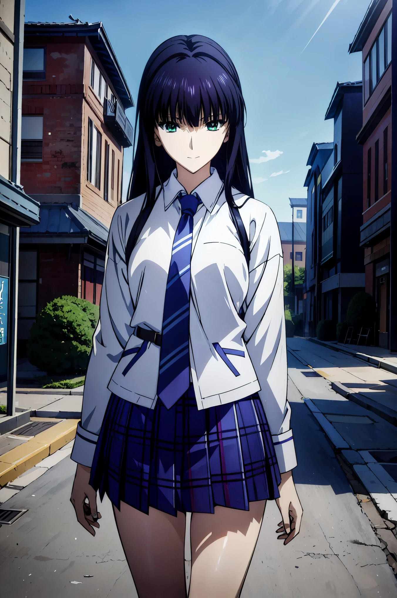 smile face, blazer uniform,赤 purple hair, Green Eyes , eyes like jewels, 超 high resolution, ((( Green Eyes))),赤 purple hair, beautifulアニメ高校の女の子,( Masterpiece:1.2, 最 high quality ), ( exists, photo exists:1.4), beautifulイラスト, ( natural light , Movie Screenplay ), nsfw, watch viewers , COWBOY SHOOTING , Front view of the company :0.6, seat, Japanese, university student の女の子, Perfect Face, beautiful髪, beautiful顔, beautiful and amazing eyes, beautiful鎖骨, beautiful体, beautiful胸, beautiful太もも, beautiful足, beautiful指 , ((( navy jacket ), light blue shirt , details beautiful DEL I'm CATE EYES FULL OF DEC I ON , Black Sox, blue tartan ribbon tie )), ( beautiful風景), evening , Riverside, walk, Smooth animated CG art , 魅惑的な Anime Girl , Let's Make a Girl in a Long Coat , high resolution, very detailedなイラスト, DARK BLUE PLEATED MINISKIRT VIBRATOR , RAW Photo , film grain , are standing , U high resolution and 8K Connection , 長い赤 purple hairと Green Eyesをした Anime Girl , Anime Moe Art Style , 若い Anime Girl の接写, Smooth animated CG art , beautifulアニメの university student の女の子, Anime Moe Art Style , シュールな university student の女の子, Anime Girl , 魅力的な Anime Girl , シュールな university student の女の子, GIRL WITH SHINY CLOTHING , high resolution, CG Details , high quality shadows, beautiful、delicate face、All the details , ディテール beautiful DELICATE EYES FULL OF DECISION,break( high resolution8Kの壁紙 ),(高度に CG Details 8kの壁紙),Makima ( chainsaw man ),Scathach ( destiny / GRAND ORDER REQUIRED ),reika shimohira , high resolution, とても繊細で beautifulCGイラスト,最 high quality , exists Feeling , exists fabric, exists texture,((( debris flies))), (((最 high quality ))),8k,At 32k, Masterpiece, beautiful and charming anime woman , supermarket, very detailed, high resolution,シュールな university student の女の子, Masterpiece, 最 high quality , high quality , Freshness , high quality texture, high quality shadow, high detail, sex , seat, university student , alone,I, alone, alone, ADULT BIB , beautiful長い脚, beautiful胸, beautiful太もも, Tight legs , beautiful leg line , Slender Waist in an Unmanned Bar ,Mature body girl, Big breasts only , beautiful胸,reddish purple hair, purple hair, BLACK CURRANT HAIR , charming Anime Girl , colorful hair, straight hair ,shy smile,幸せそうなsmile, Brilliant appearance ,cute smile,Cool Beauty, beautiful女性, handsome face , beautiful写実性, attractive figure , enchanting face , calm look , beautiful髪,smile, colorful eyes , Green Eyes,Jade Eyes, beautiful目,bright eyes, DELICATE EYES FULL OF DECISION, Jewel Eyes ,Jade Eyes,( Green Eyes:1.5), charming face ,8 heads,:: 174cm,彼女は首に necklace 身に着けています, necklace ,beaded necklace ,Magatama Accessories,smile,