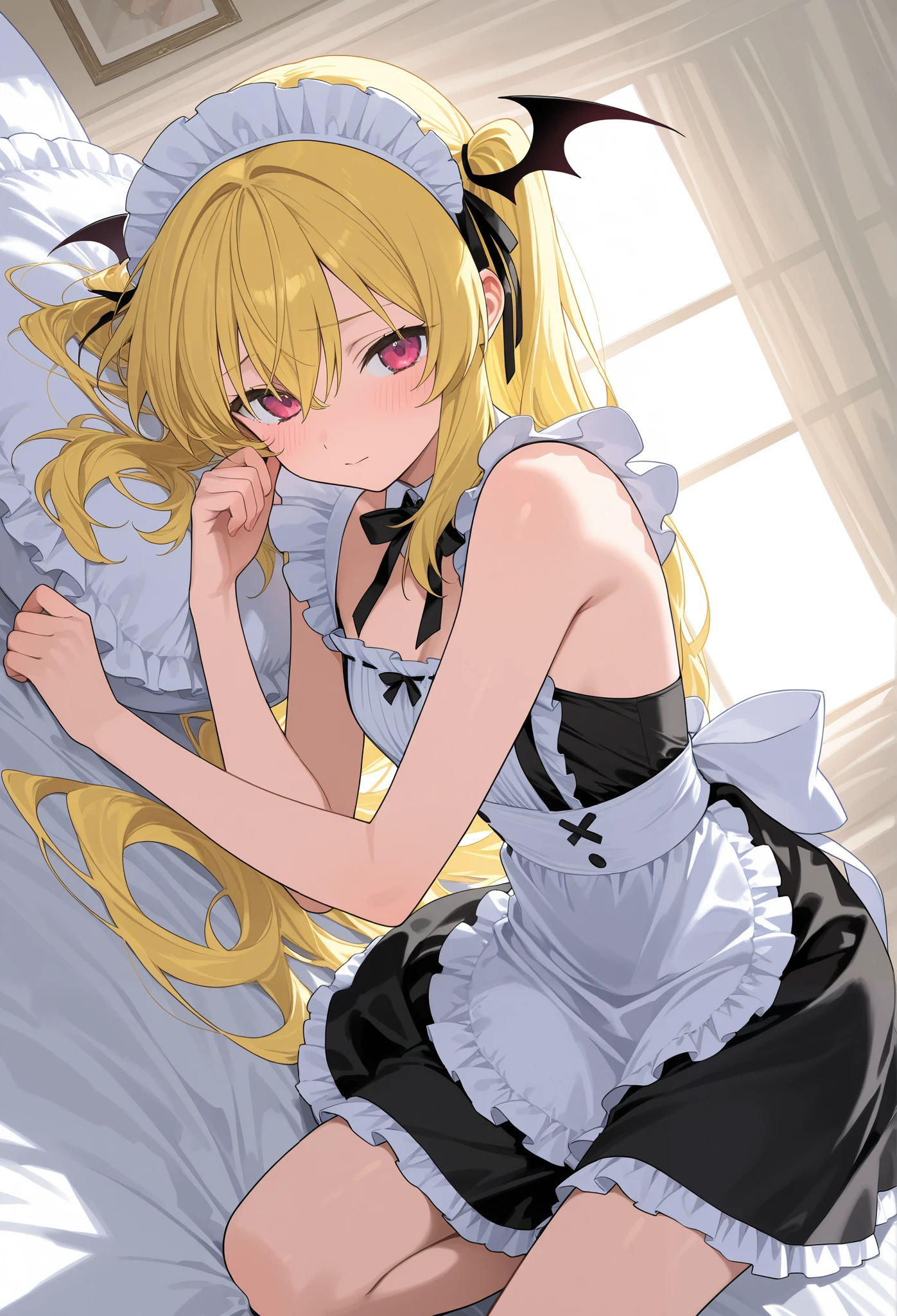 (masterpiece, 최고의 quality) junior,detailed, (beautiful,small breasts), blonde,long hair, side ponytail(tied to the left),Hairpin decoration with gold butterfly, elegant, (fox ears),nine tailed fox tail, red eyeshadow, 금색 eye동자, femur,black pajamas,ruffle pajamas,Bedroom Background,Lying in bed,girl,yandere,Wearing black tights,Wrapping up inside,Open crotch work clear 54% Seat Bot Txt2Img Studio (masterpiece, 최고의 quality),(beautiful_face:1.5),(small_waist),absurd:1.2, Kodak Portrait 400, film grain, blurred background, bokeh:1.2, lens flare, (vibrant_color:1.2),professional photography,(masterpiece:1.0),(best_quality:1.0), ultra high resolution,4K,매우 detailed, photography, 8 thousand, HDR,(chaste_big_eye:1.0),(light_laugh:0.3), official art,매우 detailed CG Unity 8k 벽지, perfect lighting,fancy, bright_front_face_lighting,looking at viewer,(Focus on her face),beautiful Finger,beautiful 긴 legs,beautiful body,beautiful Nose,beautiful character design, perfect eye, perfect face,완벽한 균형 junior,detailed, (beautiful,small breasts), blonde,long hair, side ponytail(tied to the left),Hair band decoration with gold butterfly, elegant, (fox ears),nine tailed fox tail, red eyeshadow, 금색 eye동자, femur,black pajamas,ruffle pajamas,Bedroom Background,Lying in bed,girl,yandere,Wearing black tights,cum in pussy,spred pussy,cum drip