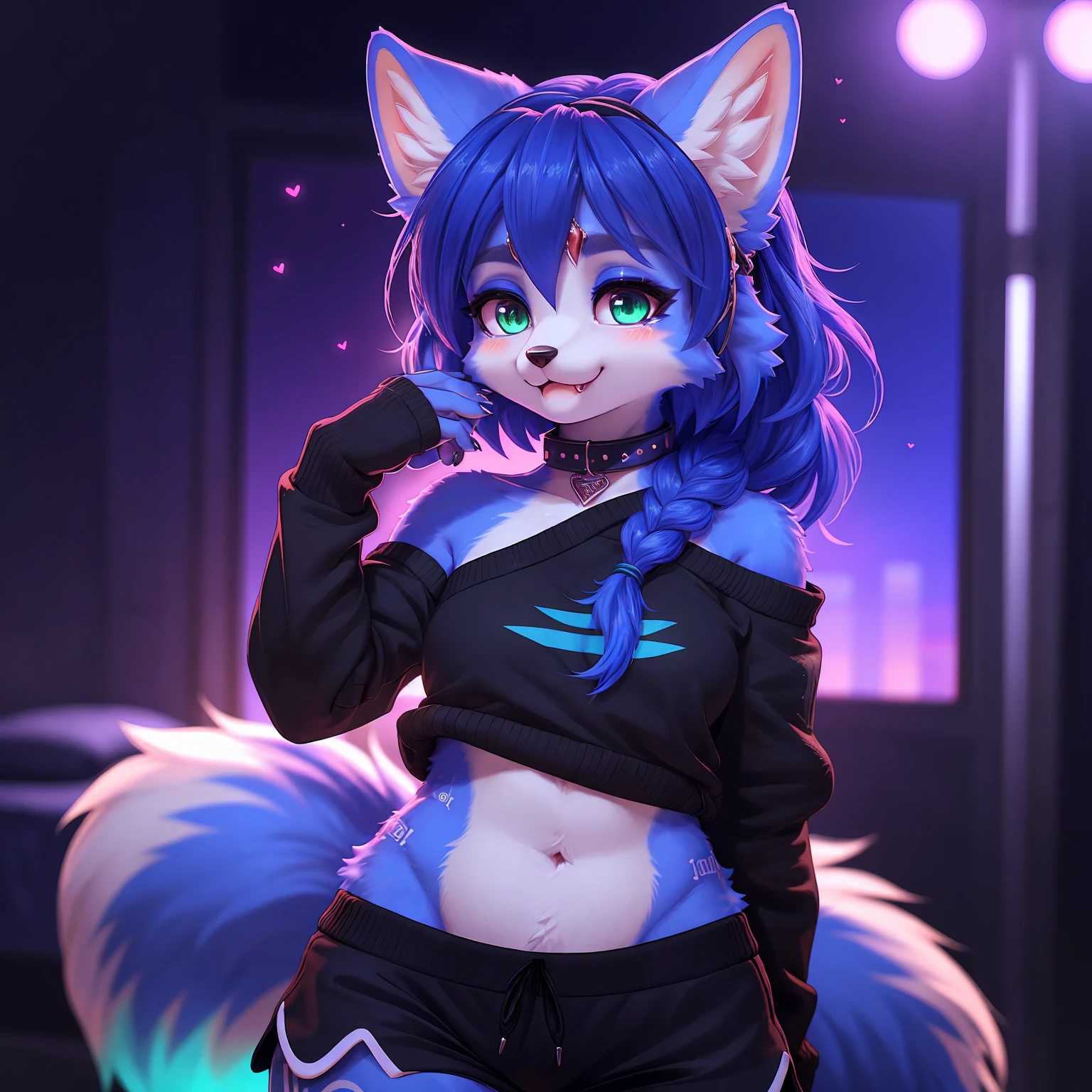 score_9, score_8_up, score_7_up, score_6_up, best quality, *Flow in the name of Love*
*Channel_42*
*Illuminated* *Neon* *Kawaii* *Skunk* *Anthro* *sparkle* *gnosis* *grin* *fang* *charms* *strappy* *midnight* *chaos* *synapse* *jealousy* *hypnosis* *smirk*