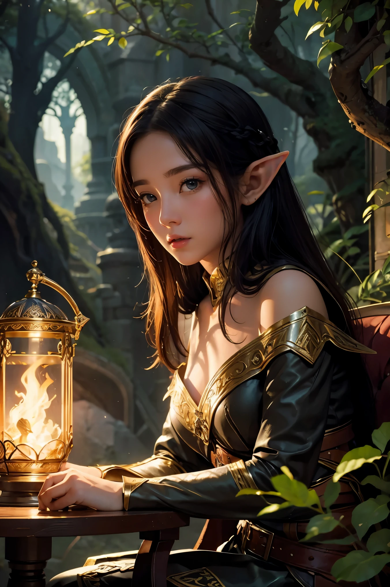 background, fantasy, fantastic, fantasy, adventure, hope, magic, elf, 1girl