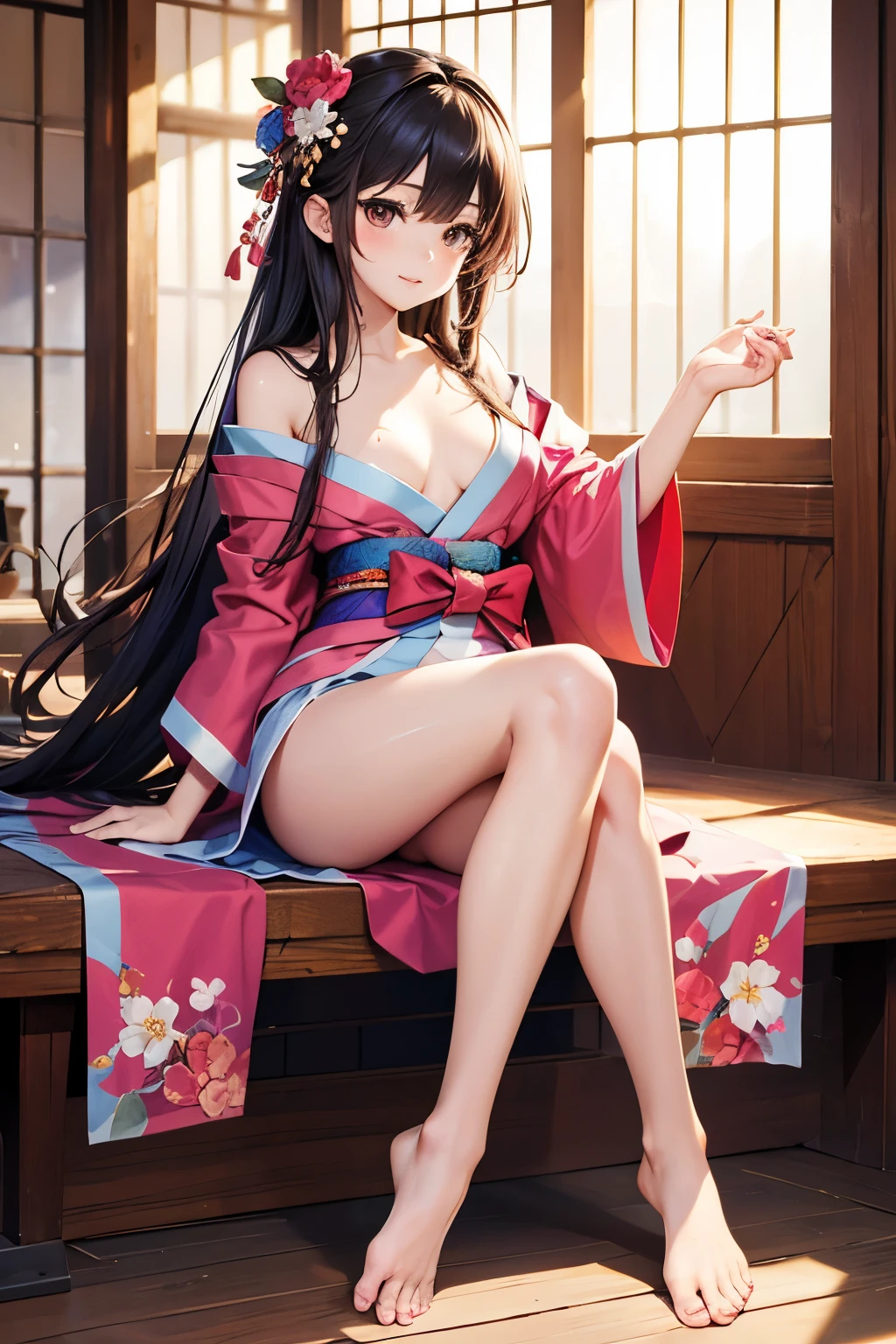 Highest resolution、Masterpiece、8K、Japanese women、30th Generation、sexy、naked、pubic hair、the way、In the city、congestion