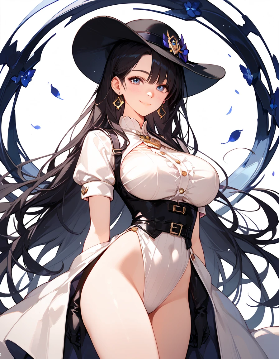 Beautiful woman
　Beautiful bodystocking l gentle colors
　Light　黒Brown Hair　smile　　Masterpiece Night　Starry Sky　Magic sexy, extremely beautiful 22歳　Big Breasts Beautiful Eyeagical gentle lighting    涙　cowboy shot,cowboy hat、cowboy,sgun,sexy panty