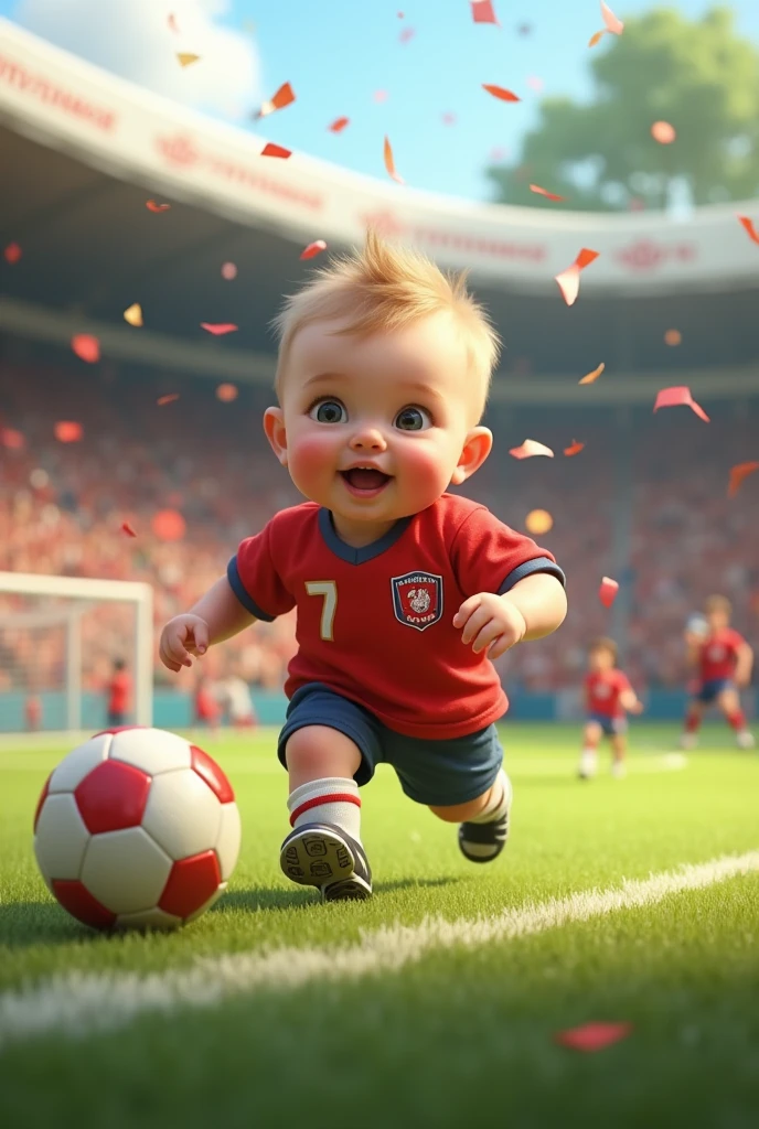 Flamengo baby with the ball
