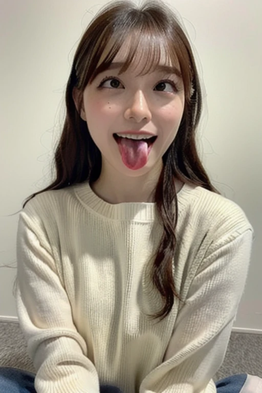 4k、realistic depiction、beautiful image quality、Japanese、beautiful girl、8--old、maryary school student、mouth、きます、mouthを画面の主要部分として描画します、looいたmouth、tongue、長いtongue、tongueをmouthから出す、mouthの中が見える、mouthを開けて喉を見せてください、Throat is visible、mouthの中が見える、ヌルヌルのtongue、Plenty of saliva、綺麗なtongue、汚れたtongue、臭いtongue、