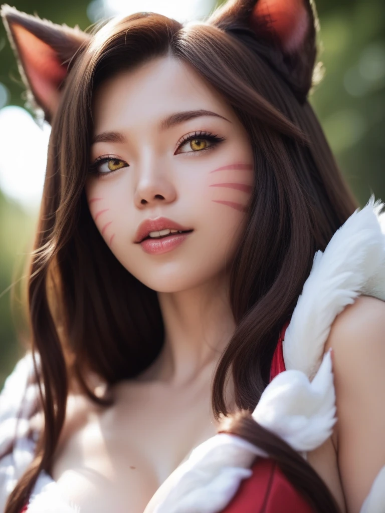 ((Best Quality, 8K, Masterpiece: 1.3)), Sharp: 1.2, Perfect Body Beauty: 1.4,1 girl,Highly detailed face,detailed eyes,double eyelids,(furry:2.0),furry cloth,furry gloves,have a cat's ears,wide shot,beautiful forest