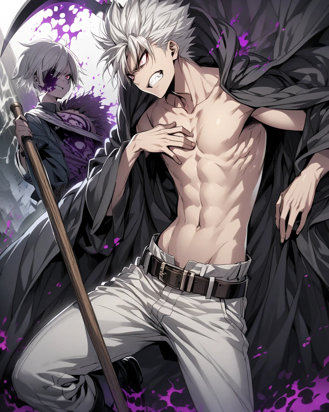 pantyless,The reproductive organs are erect,Being touched