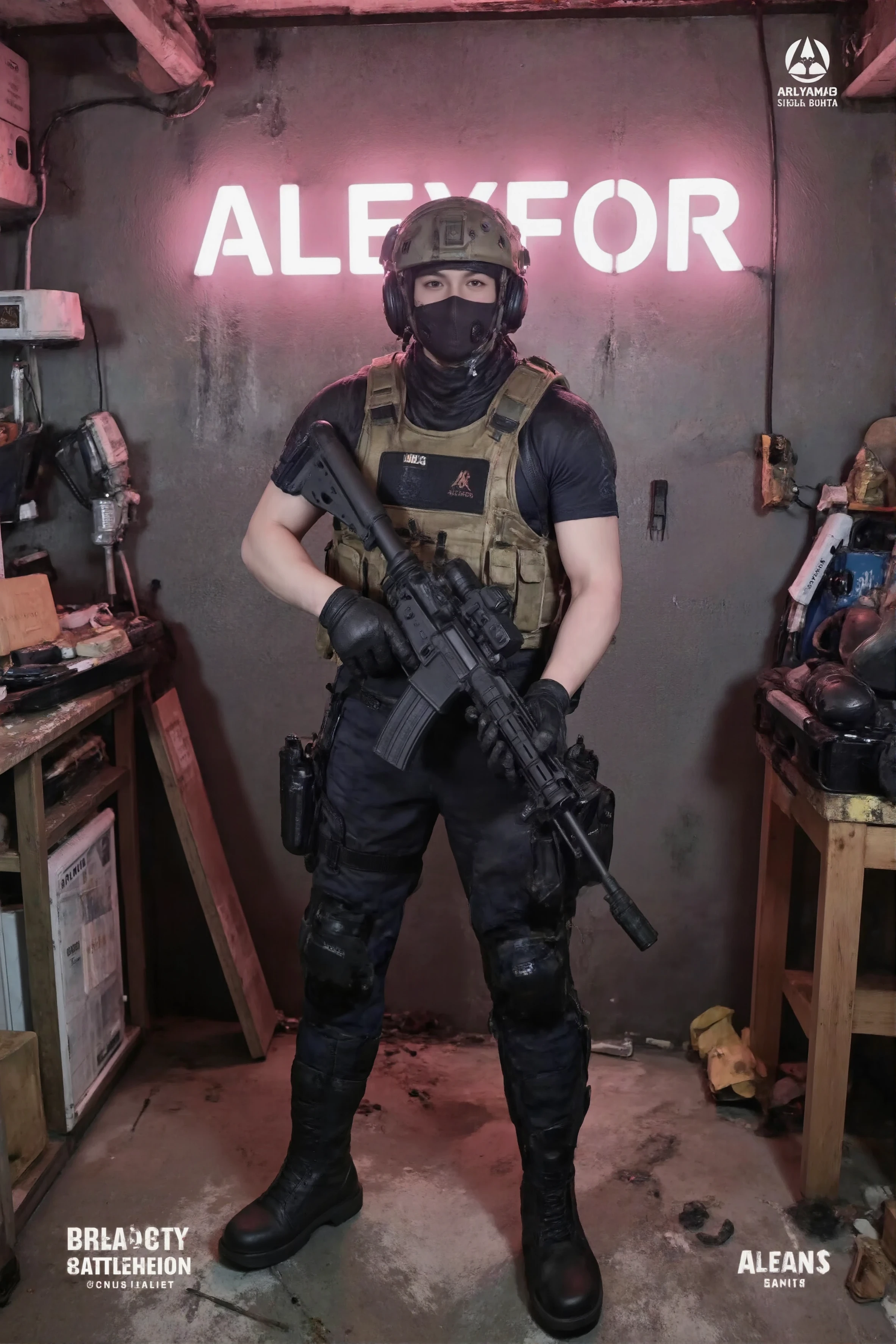 Photorealistic, high resolution, 1 malay woman in hijab, Solo, Hips up, Snow background,view the viewer, (Detailed face), White hijab, SWAT vests, sniper rifle handle, Black military uniform, bulletproof vest, Holding an assault rifle, M16, Inside the city, Very detailed, Perfect face, Black eye, jewelry