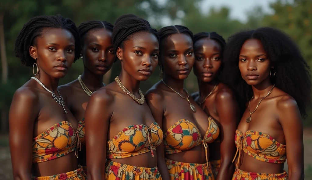 that he is surrounded by African women