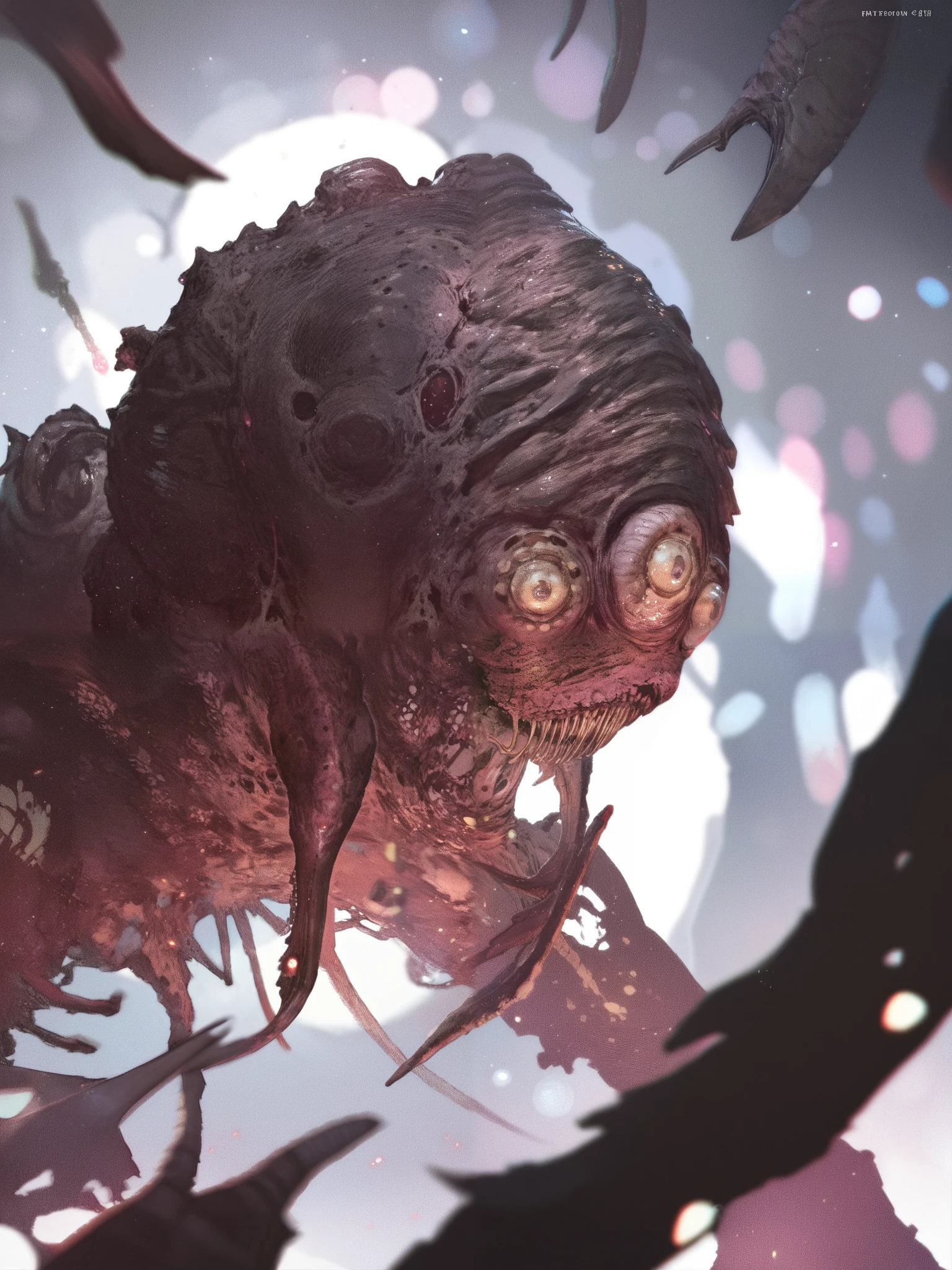 Cocoon in metamorphosis,manga, ( high quality, 4k, ultra-detailed , Realistic, bright colors , bokeh), (monstrous creature:1.1, dark atmosphere),
