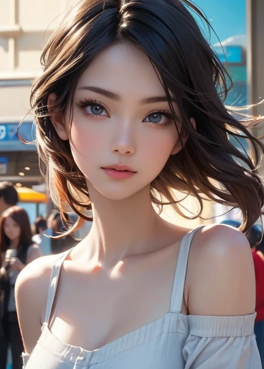 ((masterpiece, Highest quality, masterpiece, Highest quality, detailed), One girl, sexy、(Dongtan lady:1.8, milf, )Road in an upscale residential area