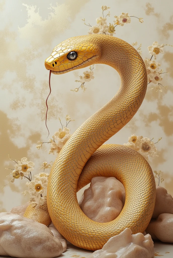 Snake Year Pretty blonde symbol