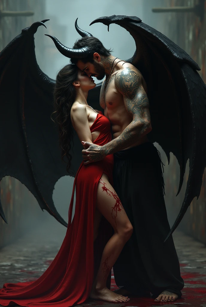 Alastor and lucifer having sex, nsfw more intense demon succubus incubus sexual encounter.