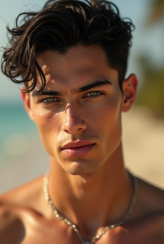 (Cinematic photo:1.3) off (offitado off barriga, Thigh height photos:1.3), ((top cut, へそ)) Beautiful 18 year old boy offitado off barriga on the sand , head resting on the sand, eyes locked, (long brown hair with curls), Altamente offtalhado texture кожи, realistic texture кожи, pout, , Glow Up, Dramatic, dreamers, paradise island with palm trees in the background, chic, weirdcore, nice, Altamente offtalhado, difficult, UHD Digital Photography, Fantasy Theme, Magro shouloffrs, Photo up to the knees , beautiful young man, Body cute, foto completa altamente offtalhada, dreamers, cake, water colour, weirdcore, nice, Altamente offtalhado texture, realistic texture, digitalpainting, foto altamente offtalhada, (art offco: 1 .хoffоралoffм:1.3),(Realotm classic:1.3),(Fujifilm Superia:1.3),, Golden light of the hour, Beautiful beach in the background INFO