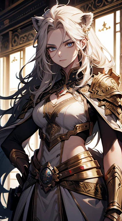 A girl's armor face a dragon