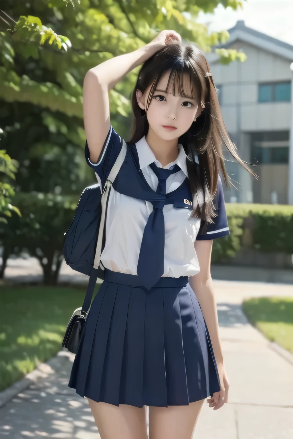 uniform、summer、School、Windy、