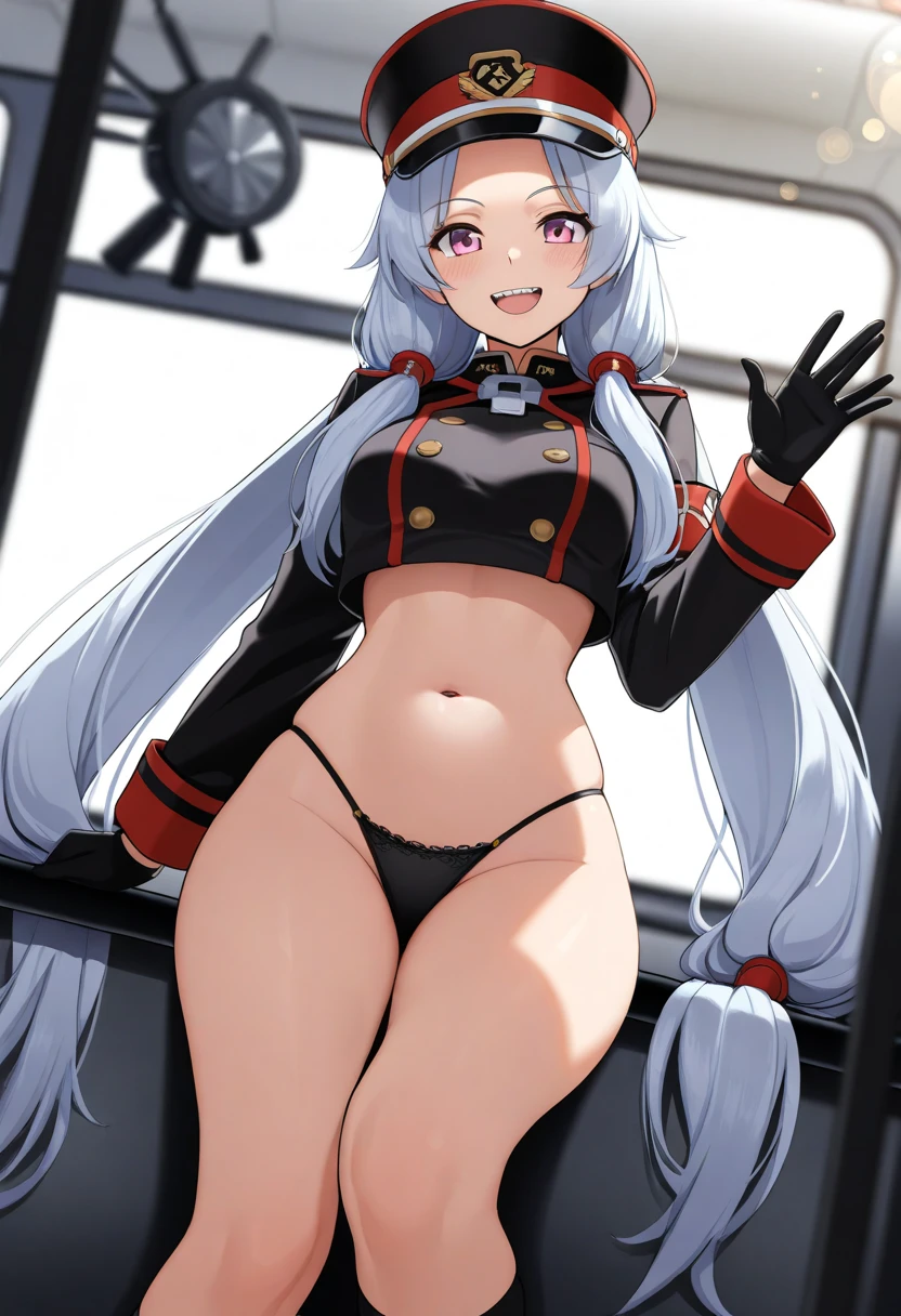 best detailed, Highly detailed,Beautiful body,Beautiful Nose,perfect eyes,perfect face,ultra highres,beautiful legs,Perfect hands,Masterpiece,illustration,,perfect anatomy,street fighter,doll suit,shadaloo doll,dollsuit,expressionless,empty eyes,blank eyes,red gloves,boots,emotionless,black latex,corruption,mind control,female combatant,hypnotized,unhappy trance,full body suit,obey,extremely glossy latex,hypnosis,hypnoLora,Slave,necktie,yellow tie,military,dark persona,full body,looking at viewer,standing pose, Fighting Stance,(((pixel-perfect, detail-perfect))),solo,(roze),1girl,silver hair, long hair, twintails, hair between eyes, red eyes, black cap, twin black muffler,black scarf,city background
