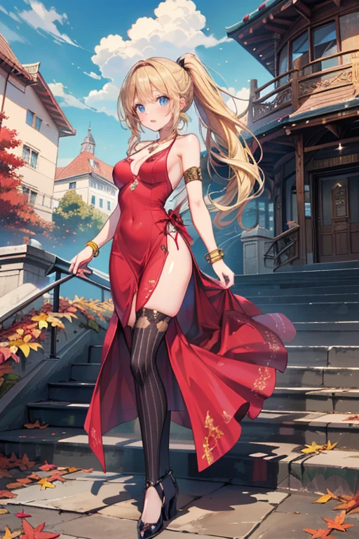 a sexy woman, (best quality), (masterpiece), (1girl), slim, anime, (flat chested), (chinese dress), (standing), (protrait)