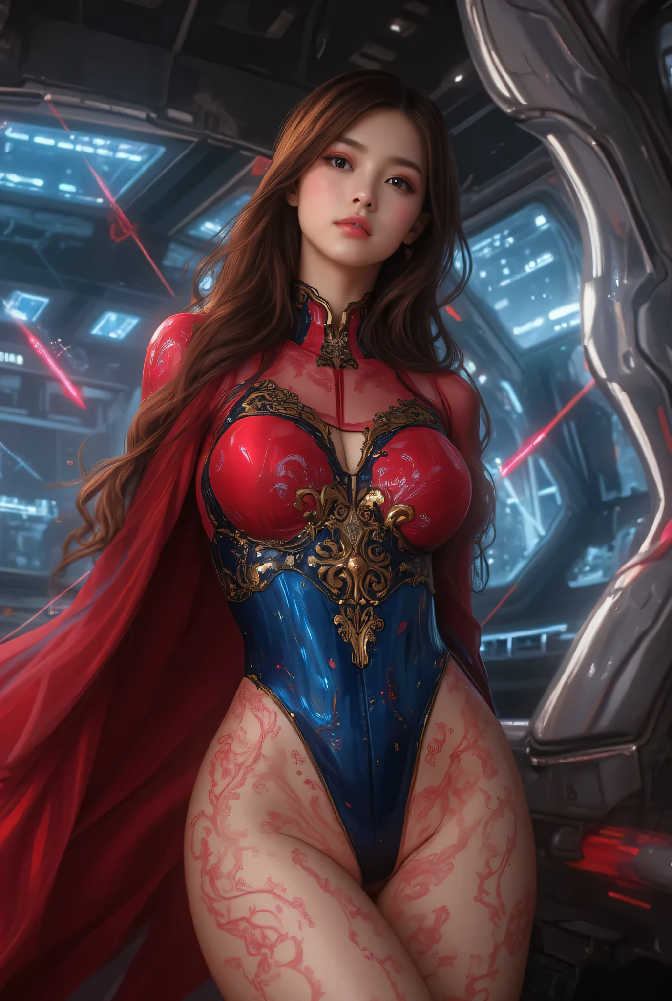 (two beautiful teenage italian girls:1.6), Close friend, (They are hugging each other:1.2), Kiss her cheek or chest,(be familiar with iridescent bodysuit with beautiful fractal or marble design:1.5), incredibly spectacular scene, ((high quality)), ((be familiar with)), ((fantasy)), blue plasma brain, green plasma body, show your armpits, beautiful breasts, obscene, (lewd smile:1.2), rough, obscene, (immoral:1.2), Lakish, (Small breasts with beautifully raised pink areolas,,:1.5), (camel toe), (expression of ecstasy:1.2), realistic, official art, Unity 8K Wall , 8K portrait, 最high quality, very high resolution, (incredibly beautiful nature background:1.6), (18-year-old:1.5), (sexy and glamorous:1.1), (coquettish expression:1.6), (smile seductively:1.6), (erotic pose:1.9), (model pose:1.8), beautiful seductive face, portrait, (thick eyebrows:1.4), (big scarlet eyes:1.6), Beautiful eyes with high bilateral symmetry, (highly detailed eyes:1.4),(highly detailed face and eyes:1.7), (High resolution red eye:1.8), intimate face, (Super detailed skin texture:1.4), white skin, white skin, perfect anatomy, thin, (Beautiful toned body:1.5), highly detailed hair, (moist skin:1.2), no makeup, (Bear:1.1), excellent anatomy, Focus Face, good looking, (Emilia clarke:0.6) (Emma watson:0.3),(Jennifer connelly:0.4), Elegant face, nice, (A delicately crafted necklace is wrapped around her neck...), (Bioluminescence with a brilliant glow:1.4), (Shining magic circle:1.5), ruins of an ancient castle, Shining majestic clouds and sky, lightning, spectacular realistic, (Greg latkowski:0.8), (teal and orange:0.4), (art station:1.5), cinematic, (NSFW:1.2), Hyper be familiar with, dramatic light, (intricate details:1.1), beautiful black hair, (She wears a gauntlet with a detailed and very beautiful design decorated with jewels:1.1), , Milky Way, (nebula:1.6), Focus on fully armored body