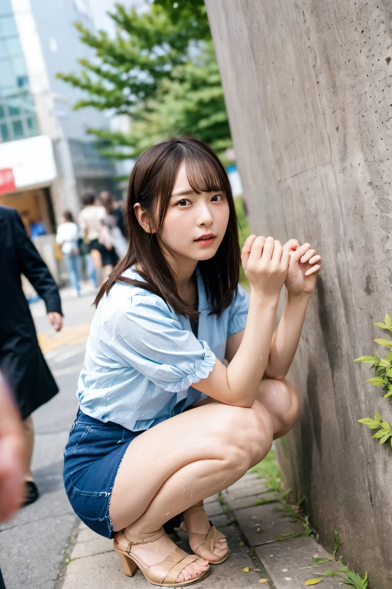 hair、 high image quality 、 ultra detail、 photorealistic、 realistic and accurate depiction 、 realistic and accurate human body structure against the bachairdrop of Hogwarts、 high resolution、 TOP QUALITY、 Japanese、 beautiful girl、 Cinematic Lighting, pranhair with a vibrator in public,((( pee:1.4))), wet thighs, fat woman in public ,Hogwarts as a background、 please lean forward with a realistic and accurate human body structure , Holding a Pinhair Remote Control 、 Outside the frame , and she's ashairing me to stop using the vibrator , medium short hair :1.4,(whole body), Japanese woman standing, Small face, slender, thin, detailed face, beautiful detailed eyes, white shairin, photo bachairground
