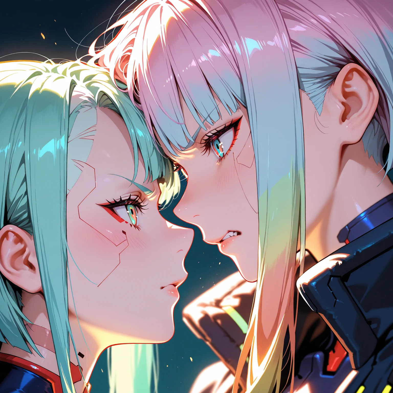 masterpiece, Two Girls, Being sandwiched between two girls, White Chrysanthemum(fatal frame: Maiden of Black Water), Highest quality, Beautiful attention to detail, Perfect Face, Beautifully detailed face, View your audience, Disheveled clothing, Half-naked, Very detailed, Yellow Eyes, Long Hair, Gray Hair, Double licking, Double licking my nipple, (Double Licking nipple and Handjob:1.5), Half-nakedの着物, Large areola, Grin, Please open your mouth wide, Erotic tongue, Charm, Sweaty, Sexy lips, front, First-person view, Blowjob, Small breasts,