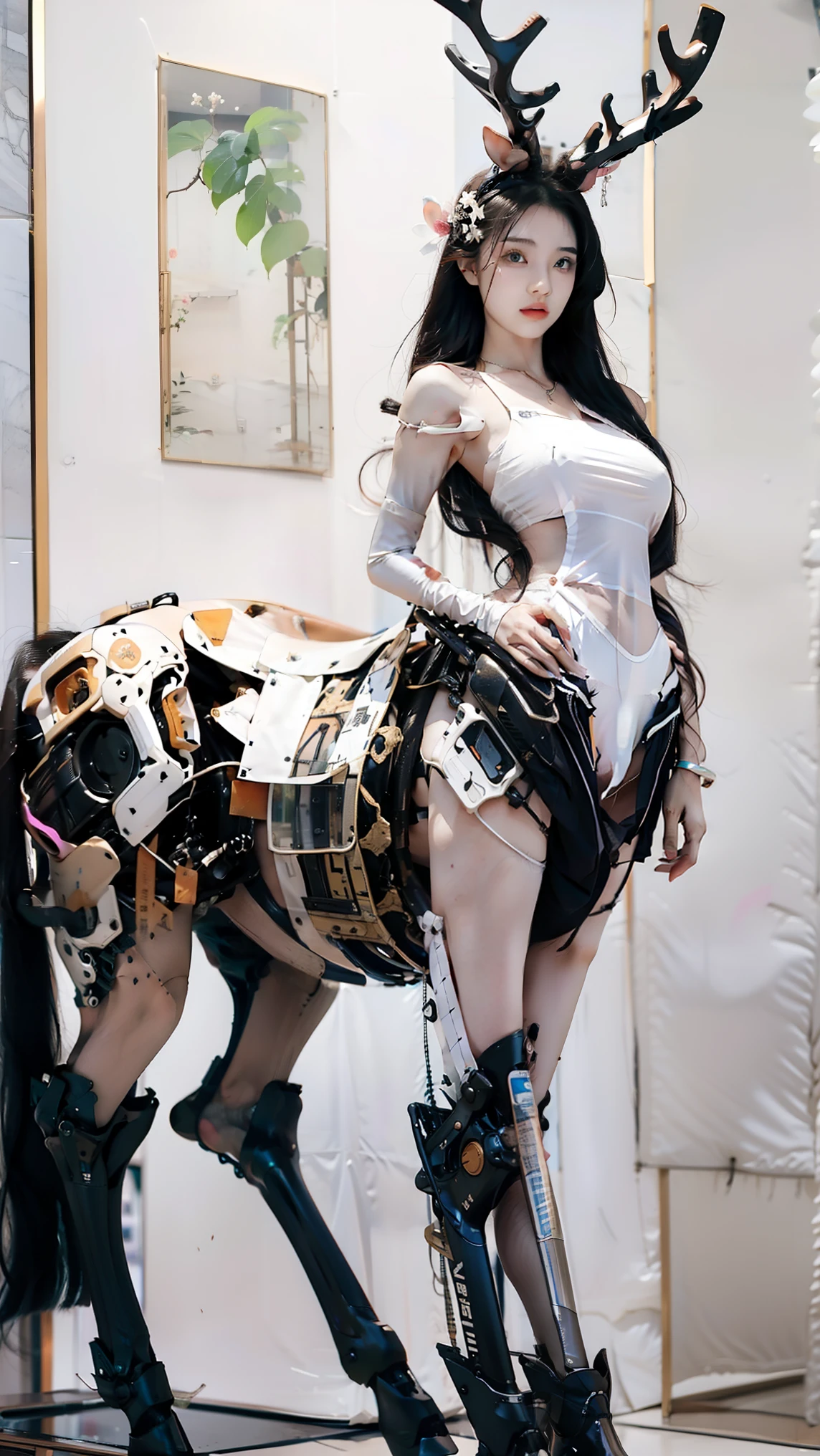 design一副好莱坞香艳大师designof超级商业巨制电影级宣发版超精美巨幅海报。 Mythical monster, fake monster, empress, idol group ,Team shape ,Assembly,Fu Rui,女主horn群像,( using a real physical engine :1.8)、 facial features Axial asymmetry 、 High-tech beauty 、 pink fun charm 、 mythical biological characteristics ( the Queen's team :1.8)。{horn色特点:Beauty、Tear mole、 Blonde 、 Pony Real GuoFeng :1.4)、 mini fairy fairy 、(, jelly-like feel, the size and shape of the jelly have greatly increased Heavy Teardrop Chest :1.8)、 super thin Narrow ribs lower back and abdomen 、 golden ratio 、Super slim legs 、pride、grace、Strong at heart、Hate the sky、Colorful、gorgeous、sacred(horn色造型1.8),(以Classical Aesthetics 基础, top art direction makeup props ,Metals used、gem、 tall and beautiful body ,3D Printing,调整horn色of超现实外观:1.6),使horn色们( Physiological perfection、biochemical基因调整、 Tentacle-like appearance 、 mystical :1.6)of,(, perfect fusion, precise connection, seamless nesting ,biochemical、Cyber、Mythological Creatures特征:horn、Feather、Chitin 、scale、tail、 Feeling :2)}。(Concentrated computing power , based on classical aesthetics , use screen space ,design, use camera language Non-direct 、metaphor、暗藏玄机horn色殿堂级of性特征与超凡性张力:1.8)。(Super real、Super complex、 super detailed、Super-sharp 、Super clear、Super-sharp 、HDR、 super high quality output、 Super Visual Effects Engine secondary rendering :1.8)。(以软情趣Cyber饰品隐形打码, makes the picture match 14 + review requirements :1.6)。流媒体 creative moves ,Stereo画面张力。 classic and elegant , creative geometric structure layout , epic production scene ,特种镜头多horn度拍摄, multiple scenes stitched and nested 。 half man half man half horse , The Succubus dancer with a grand mood , fragrant picture , polymer and other materials , superb technical movements , complex terrain , style architecture ( interactive :1.6)。 crystal foot ring , dynamic costume ,grace体态,新中式gorgeous, majestic and charming (horn色造型:1.6)。搭档interactive, innocence shines , multiple color light , Surrealism ,realism( multi-layer dynamic material :1.6)。 Starry sky super giant logo , shines brightly ,Ancient runes, like a meteor drawn 。 keywords:Hollywood-style 、 Movie Posters 、sexy, sexy, sexual tension、 top visual effects 、Cyber、 creative moves 、Stereo、Classical Aesthetics 、Mythological Creatures、 the Queen's team 、主horn群像、 interactive 、horn色造型、interactive、 Surrealism 、 giant structure brand logo 。