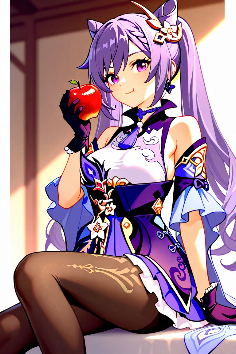 anime girl in a purple dress with a pink flower in her hair, hanayamata, kantai collection style, anime moe artstyle, guweiz, cute anime waifu in a nice dress, azur lane style, from the azur lane videogame, loli in dress, the anime girl is crouching, (anime girl), nezuko-chan