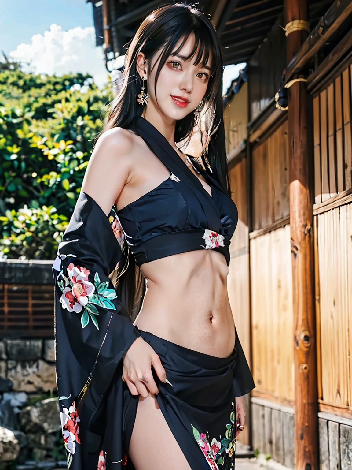 masutepiece、Best quality、ultra - detailed、A high resolution、8K、Perfect dynamic composition,、Beautiful detailed eyes、Natural color lips, dreads, Humiliating expression, Poor girl、Harajuku、20 years girl、Cute、Look at the sexy shots of the lens、(top-quality: 1.2), (tmasterpiece: 1.2), (Super detail: 1.2), (one-girl:1.1)、(Detailed hands and fingers:1.2)、(detailed super oily shiny skin:1.1)、Oily shiny thighs, Brown hair、Long hair、bouncing hair、Beautiful sister, Fatal position, (( Sexy women:1.2)), Skinny , (Japan kimono:1.2), High panties, Bristles on the lower abdomen, Spread your legs boldly、The shape of the pubic region is clearly visible, up legs, (After shaving the armpits:1.3), (After shaving:1.2), (Sweat skin:1.2), ((Torn clothes:1.8)), (shibari, Rope bondage:1.3), Locked in the classroom, (extremely large bosom:1.3), exposing her chest, Areola, Red cheeks