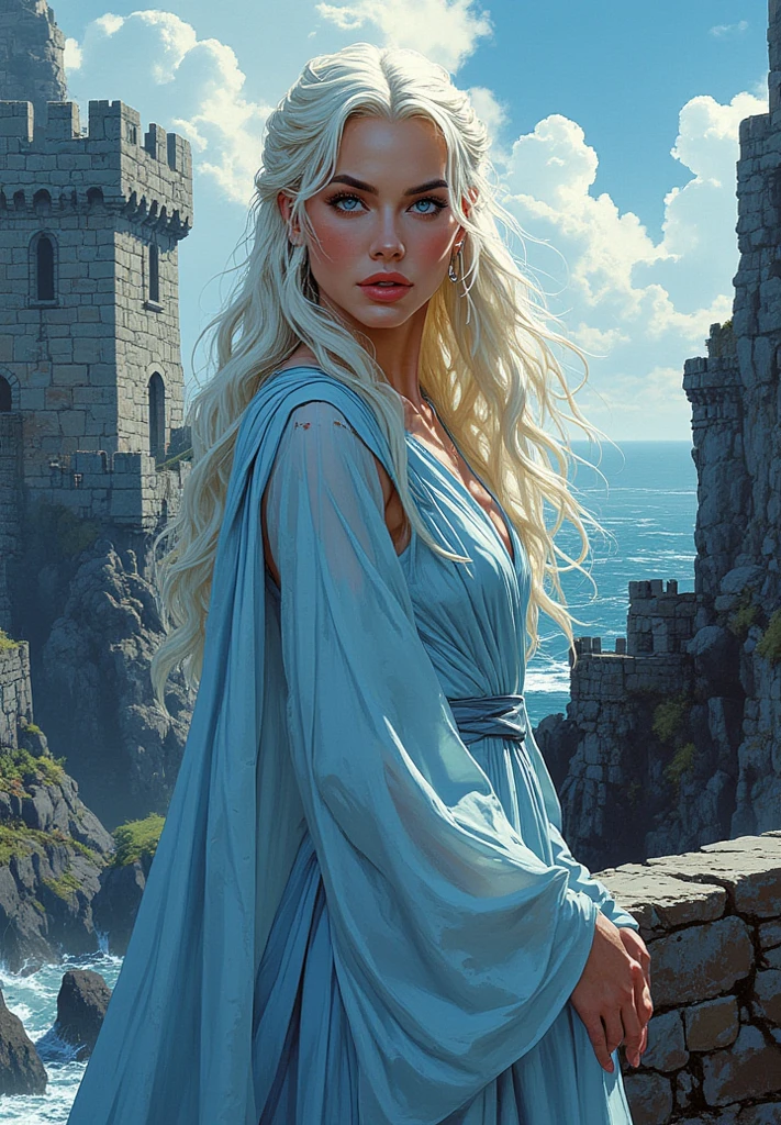 Emilia Clarke, daenerys targaryen, game of thrones , ultra realisitic, Photorealist