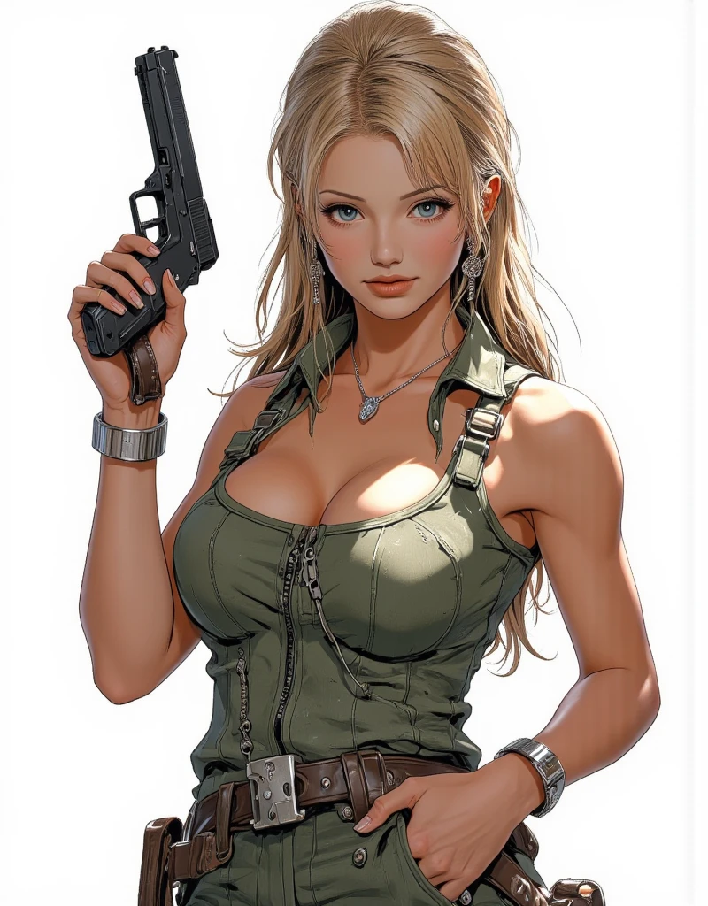 masterpiece,
danniashe, 1girl, Tacticool, blonde hair, vest, military, (large breasts:1.3), 4k, high-res, masterpiece, best quality, finely detailed skin, cleavage,cowboy shot,
,(natural lighting:0.5), HDR, sharp colors, ISO3200, EF 70mm, CINESTILL, intricate details
<lora:danniashe-#r.768,768#d.256#a.256#l.1#u.1#t.1#s.cosine#e.-000005-36075s-rs0256:.0>
<lora:danniashe-LoRA-#r.768,768#o.DAdaptation#s.cosine#d.256#a.256#l.1#u.1#t.1#e.-00000e5+e2-53751s-rs0256:.0>
<lora:danniashe-LoRA-#r.768,768#o.DAdaptation#s.cosine#d.256#a.256#l.1#u.1#t.1#e.-00000e5+e2-53751s-rs.sv_ratio.5:.0>
<lora:danniashe-LoRA-#r.768,768#o.DAdaptation#s.cosine#d.256#a.256#l.1#u.1#t.1#e.-00000e7+e2+e1Any3-rs0256:.0>
<lora:danniashe-LoRA-#r.640,1024#o.DAdaptation#s.cosine#d.256#a.256#l.1#u.1#t.1#-t004:.5>
<lora:tacticool_v1-rs0016:0.4>