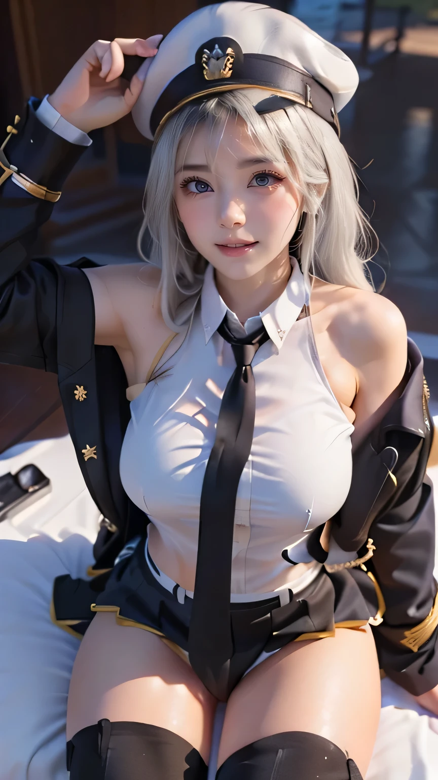 ((( TOP QUALITY ))), (( Masterpiece)), ( Details),((( Luxury palace background ))), picture of a man slapping a woman's butt , ((((((aaaenter, long hair, white hair:1.8, hat, white headwear, large breasts, black necktie, sleeveless shirt, white shirt, off shoulder, black coat, open coat, belt, pleated skirt, black skirt, black thighhighs))))))), ((( slender body, Big Breasts , Cleevidge, thighs, thin legs))), (( camel toe that slapped, Rakshadowska ,from below, low angle)),(( Glowing Skin, white skin, Glowing Skin)), Mysterious Light, ((( well-prepared face ))), (( big eyes)), (((((( droopy eyes )))))), (( random angle )), (((( accurate anatomy)))), Fully effective , eyeshadow , pink cheeks , earrings, necklace,(((( on the bed , doggy style sex front view, opening his mouth and groaning in pain , Up Hair, , bending over to a desk , I can see Monica's penis inserted inside her body ,(( A man is holding Monica's shoulder hard )) (( She's suffering from horrible pain , joy, Great pain)), missionary, throw, 1girl , 1boy , sex )))),