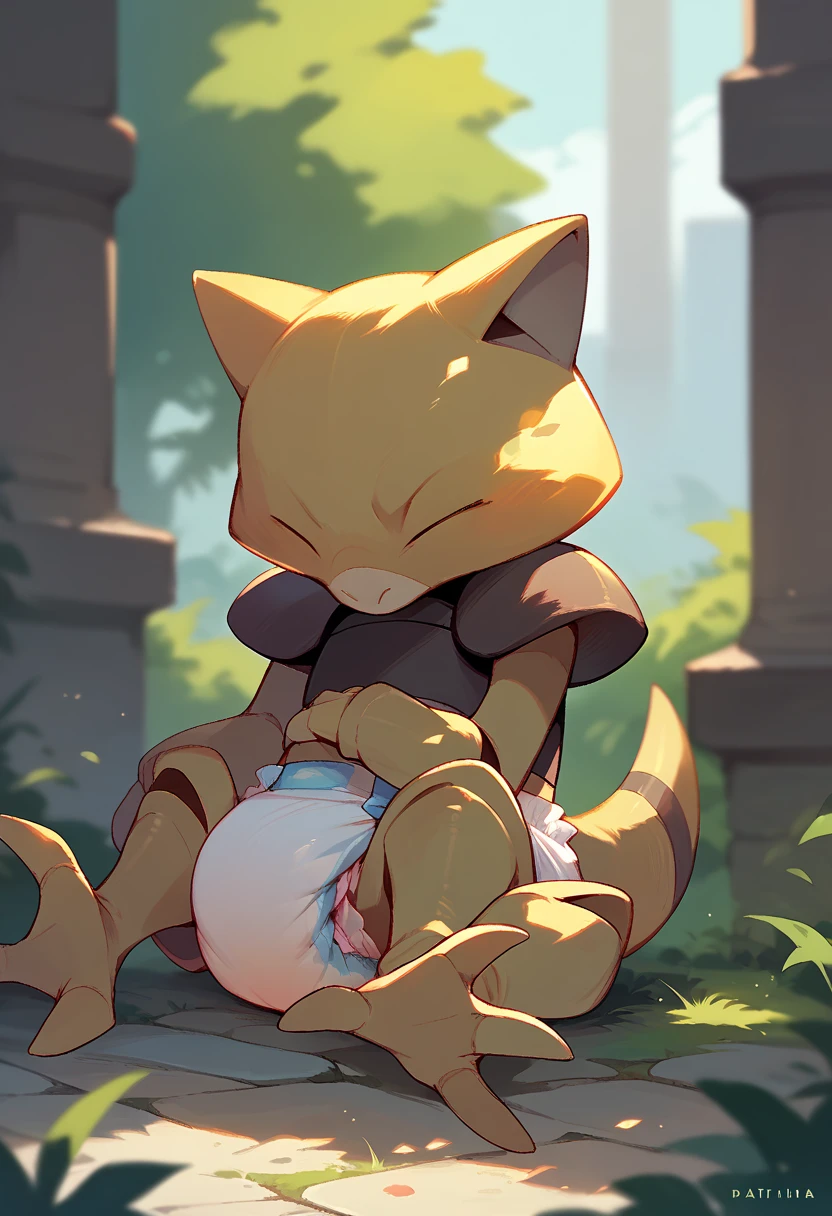 Buizel with a huge inflated belly that is bigger than the planet Earth