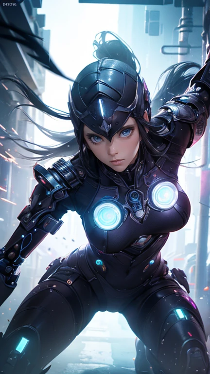(masterpiece, highest quality, best quality, official art, aesthetics :1.2),  (fractal art :1.4), 
photorealistic,ultra high res,front lighting,intricate detail,Exquisite details and textures,vibrant,face highlight,sexy,seductive,(beautiful detailed eyes),(beautifully detailed face),(sci-fi armor, cybernetics, futuristic, helmet),thick swirling fog,bokeh,science fiction,<lora:unholy:0.8> sc3pt4 style,<lora:dunhuang_v20:1>,<lora:Mecha:1>,flying around the city during the day,(masterpiece),best quality,highres,4k,8k,Detailed Illustration,amazing quality,1girl,fit female,amazing shading,soft lighting,facing camera,perfect eyes,