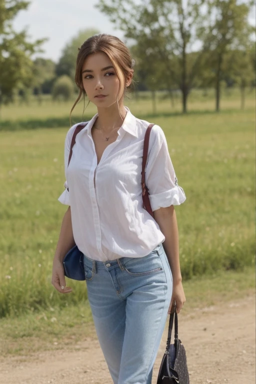 DEN_laura_lit,
walking through a tallgrass meadow wearing Jean shorts and plaid shirt, meadow, wild, overgrown, walking,,
bokeh, f1.4, 40mm, photorealistic, raw, 8k, textured skin, skin pores, intricate details <lora:epi_noiseoffset2:1>, epiCRealism <lora:ClothingAdjuster3:-0.8>