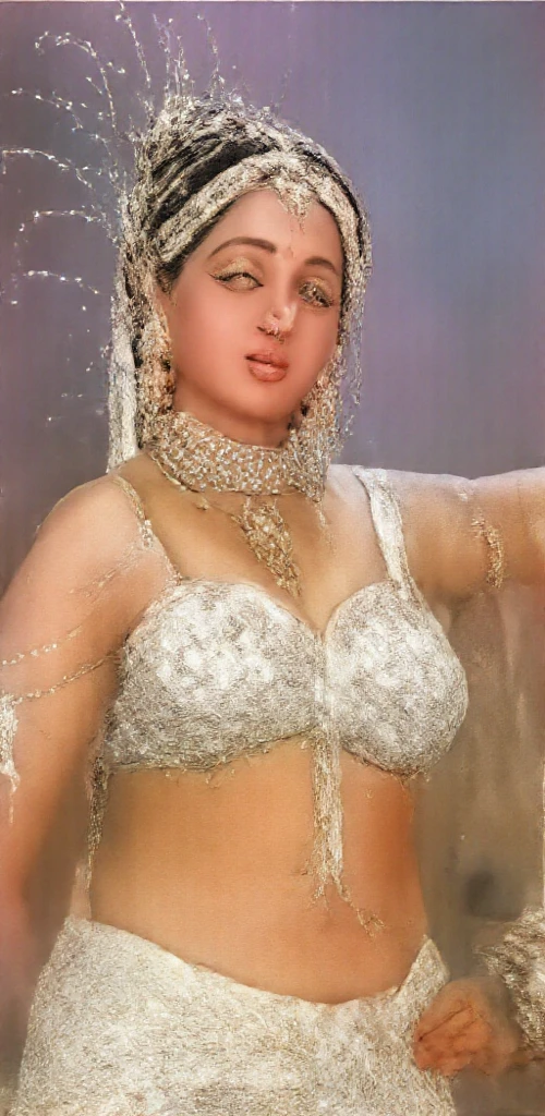 Looks like Anushka Shetty, Masterpiece, Best quality, high clarity eyes, critically flawless,sharp picture, Full portrait, High pixels, perfect face, perfect eyes, beautiful face, perfect hands,perfect fingers, in Peter Paul Rubens style, by Peter Paul Rubens, baroque style, acrylic on canvas, highly detailed, description: "Create a nymph inspired by the tales of Greek or Roman mythology, embodying the essence of a natural element or location, and possessing a unique ability or trait that sets her apart.", strapless Bra of ancient times, strapless bralette, armpits showing, detailed armpits, ravishing beauty queen,