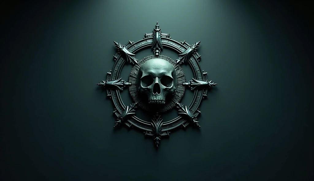 Undead Silver Skull of wisdom, dark background, photo masterpiece, open mouth