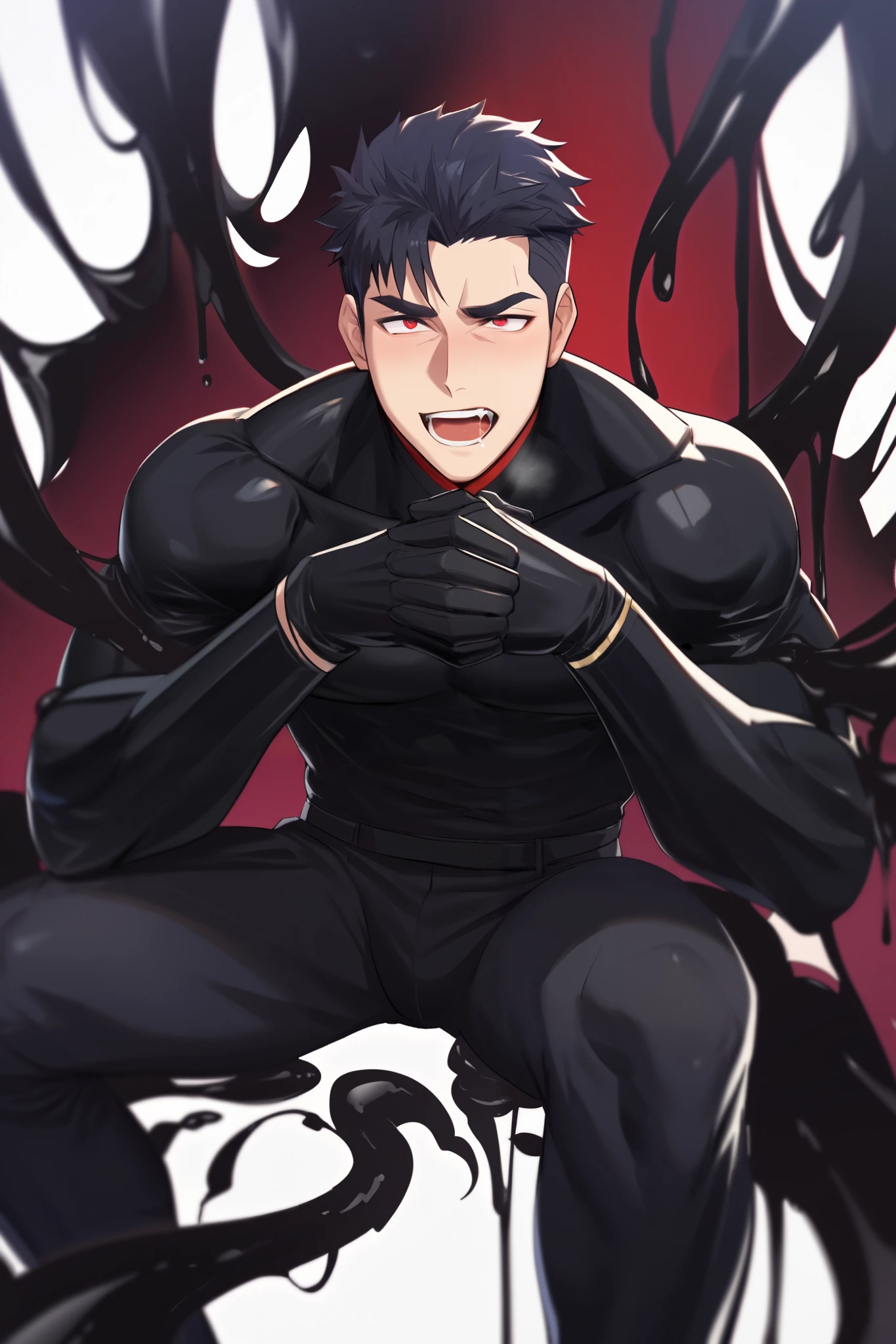 50 years old man anime character: anime handsome.adult man .High image quality. Muscular, Handsome man in a tight black latex suit handsome.asia handsome.black hair.red eye.guile hair. guile hair,A black liquid with a high amount of mucus that clings to the body. .A black liquid with a high amount of mucus that clings to the body.A sticky black liquid is clinging to him. He can produce black saliva. There is a lot of slingy black liquid dripping around him. The black full-body latex full-body tights he is wearing will never be torn. He won't allow me to take it off.
The black full-body latex full-body tights he is wearing will never be torn. He won't allow me to take it off.
The black full-body latex full-body tights he is wearing will never be torn. He won't allow me to take it off.
He is ejaculating a slimy black liquid. The black full-body latex full-body tights he is wearing will never be torn. He won't allow me to take it off. The black full-body latex full-body tights he is wearing will never be torn. He won't allow me to take it off. A slimy black liquid covers his body.
red eye.King of Darkness.hair slicked back.short hair.
Don't be naked! red eye.King of Darkness.hair slicked back.short hair.Black liquid tentacles are entangled in the body. It is grasped by the tentacles of the black liquid. Black liquid tentacles. The expression of pleasure. The expression of pleasure. Black liquid tentacles. The crotch erection.He drips black saliva.
