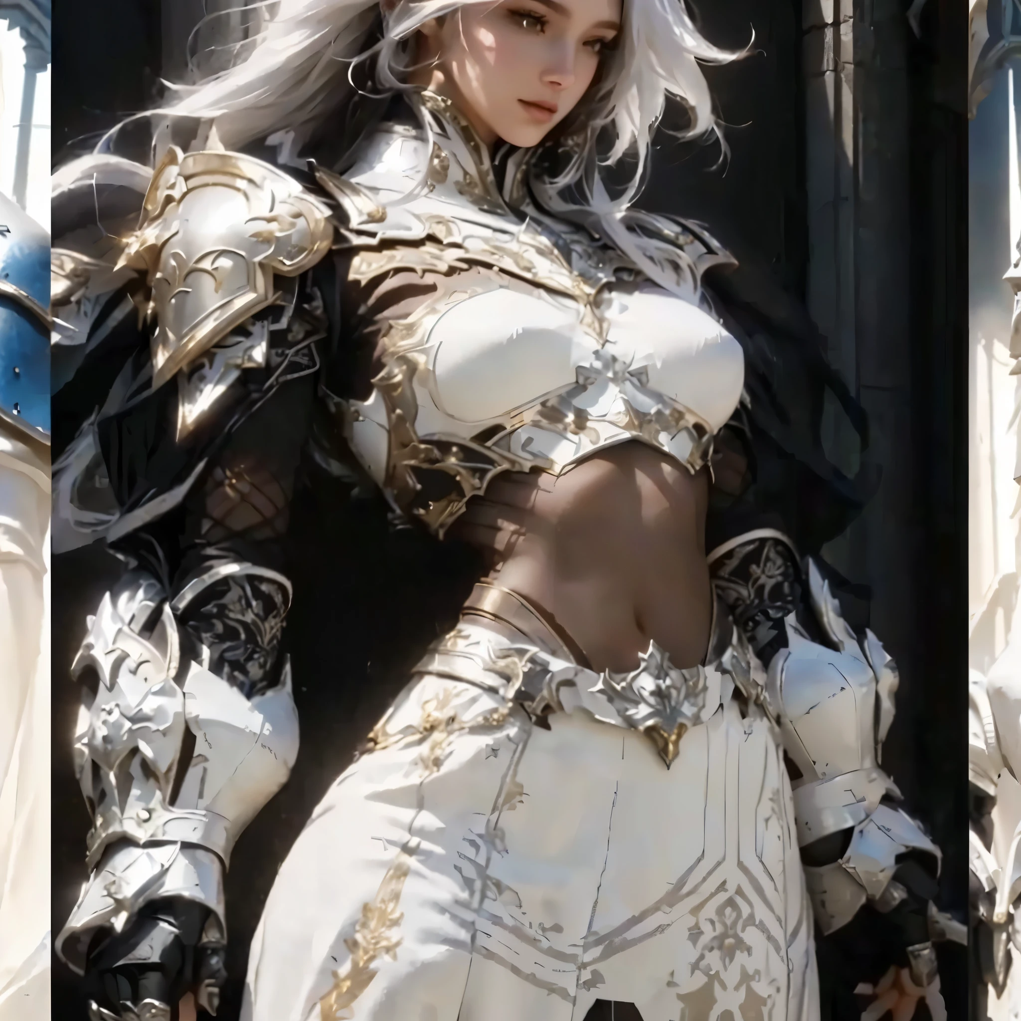 1girl, realistic, ultra detail, 70mm lens, arafed woman in armor with a sword and a sword, chengwei pan on artstation, gorgeous female paladin, stunning character art, of a beautiful female knight, beautiful female knight, epic exquisite character art, hyperdetailed fantasy character, fanart best artstation, armor girl, white armor