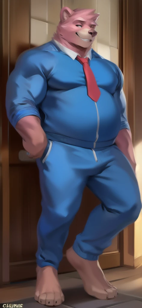 Author: bontiage, (1 boy), One, tiger, (big Erect penis:1.9), cum, long sleeve plain shirt, Men's Second, kemono, hot body, muscle, Beautiful, sexual, Attractive guy, (Detailed black eyes), brows, (masterpiece, A high resolution, Best quality), 4K, a male, Beautiful shadow, evil grin, (front side:1.5), standing