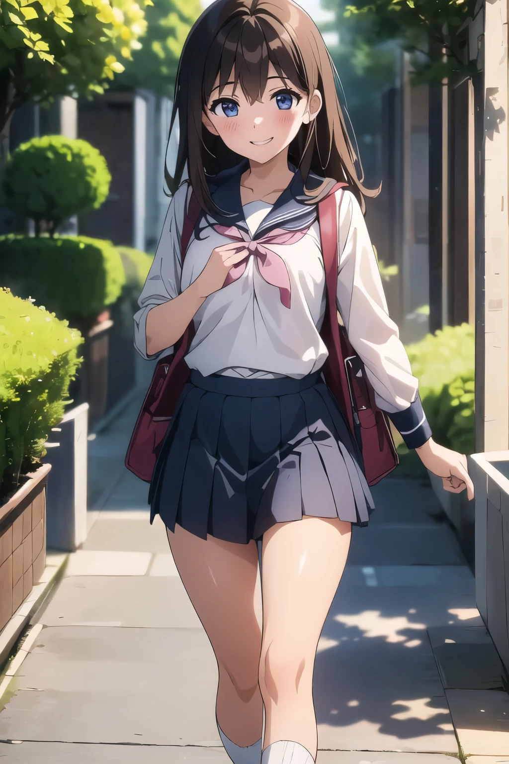NSFW,Highest quality,4K,Full Color,((School corridor:1.4)),(Multiple subjects:1.6),high school girl,(There are many female students:1.5),(being with friends:1.5),(Walking and having a fun conversation with a friend:1.6), (Not aware of this:1.3),Angle from the ground,Looking up angle,(Panty Shot:1.2),(Upskirt voyeur:1.2),(Going to school:1.2),(Low - Angle:1.2),(Invisible Man),(daily:1.3),(Full of women:1.5)