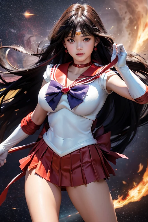 table top, full: 1.5, stand, 8K, 。.。.。.。.。.。.。.。.。.3D, realistic, Ultramicrograph, top quality, Super Detail CG Unity 8K Wallpaper, intricate details, (1 female), 18-year-old, glossy crimson color Front Mini Skirt: 1.4,pantiesを見せる?show your butt?(SAMA1, headgear, sailor warrior uniform, white gloves, red sailor collar, red skirt, pantiesを見せる,sailor warrior uniform: 1.2,sailor mars: 1.2, Meshhonf), Incredibly straight purple-black hair: 1.2, Beautiful shiny long straight hair: 1.2, sailor warrior uniform, pantiesを見せる,((The purple ribbon in the center of the chest is very large.: 1.4, Gold headdress on forehead: 1.5, Wear red gloves on your elbows: 1.1, glossy crimson color,With luxurious gold accents: Enamel Long Knee High Boots: 1.3, saturated crimson red collar,, Saturated crimson sailor color, White latex long gloves,Decorated in luxurious gold color: 1.3, There is a big red ribbon on the back of the waist.: 1.1, Red Necklace, Look sexy and bold, Red star earrings)), Sumima Very long hair, parted bangs,(enchanting smile, very pretty face, facial details: 1.5, bright purple eyes, beautiful face, beautiful eyes, shining eyes, thin唇: 1.3, thin, sharp, thin眉毛, long and thick eyelashes, double eyelashes), Pure gold jewelry, huge white wings, lean and muscular, muscular abs, small face, huge breasts, perfect proportions, thin waist, sexy model posing, visible pores, perfect hands: 1.5, (非常にthinです,Perfect for high gloss white holographic leather), Bold, sexy, slender, beautiful legs in a swimsuit, Skinny Dress Red Swimsuit,pantiesを見せる,combat readiness, octane rendering, very dramatic picture, intense natural light, sunlight, exquisite light and shadow, dynamic angle, Digital single-lens reflex camera, sharp focus: 1.0, Maximum clarity and sharpness, (Burning space background, Dynamic flames on the background, Burning man々: 1.2, fireball, spark of light, Dynamic Frame, Burning Hair, Dynamic Frame, God of War, moonlight, moon, dynamic background, detailed background),Sit down, spread legs, panties, 白いpanties, super skirt