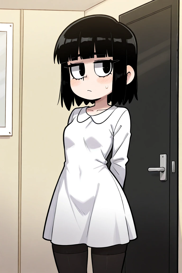 Unemployed little girl who has been locked in her room for many years