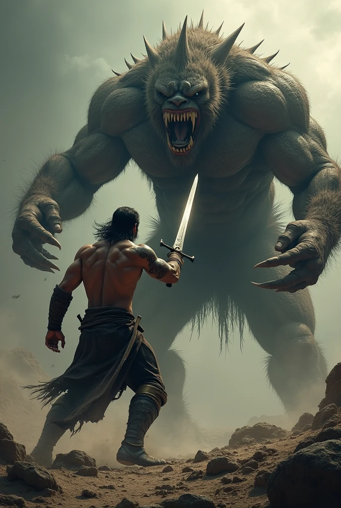fenrir ripping off an arm from the god odin