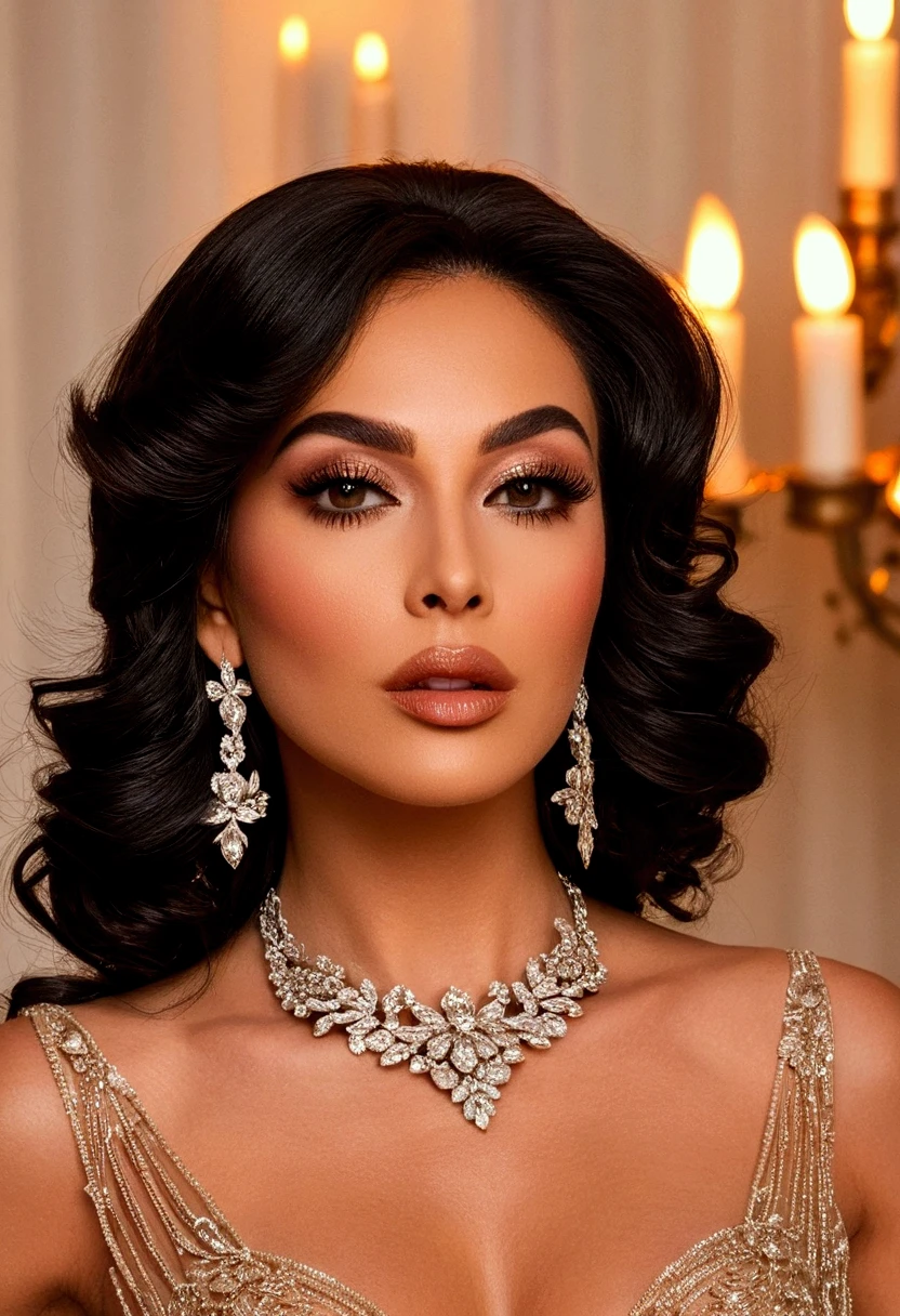 A stunning intricate full color picture of a beautiful woman, wearing a Art Deco cocktail dress in a glamorous mansion, closeup,, epic character composition,by ilya kuvshinov, alessio albi, nina masic,sharp focus, subsurface scattering, f2, 35mm, film grain, latina <lora:giannd:1>