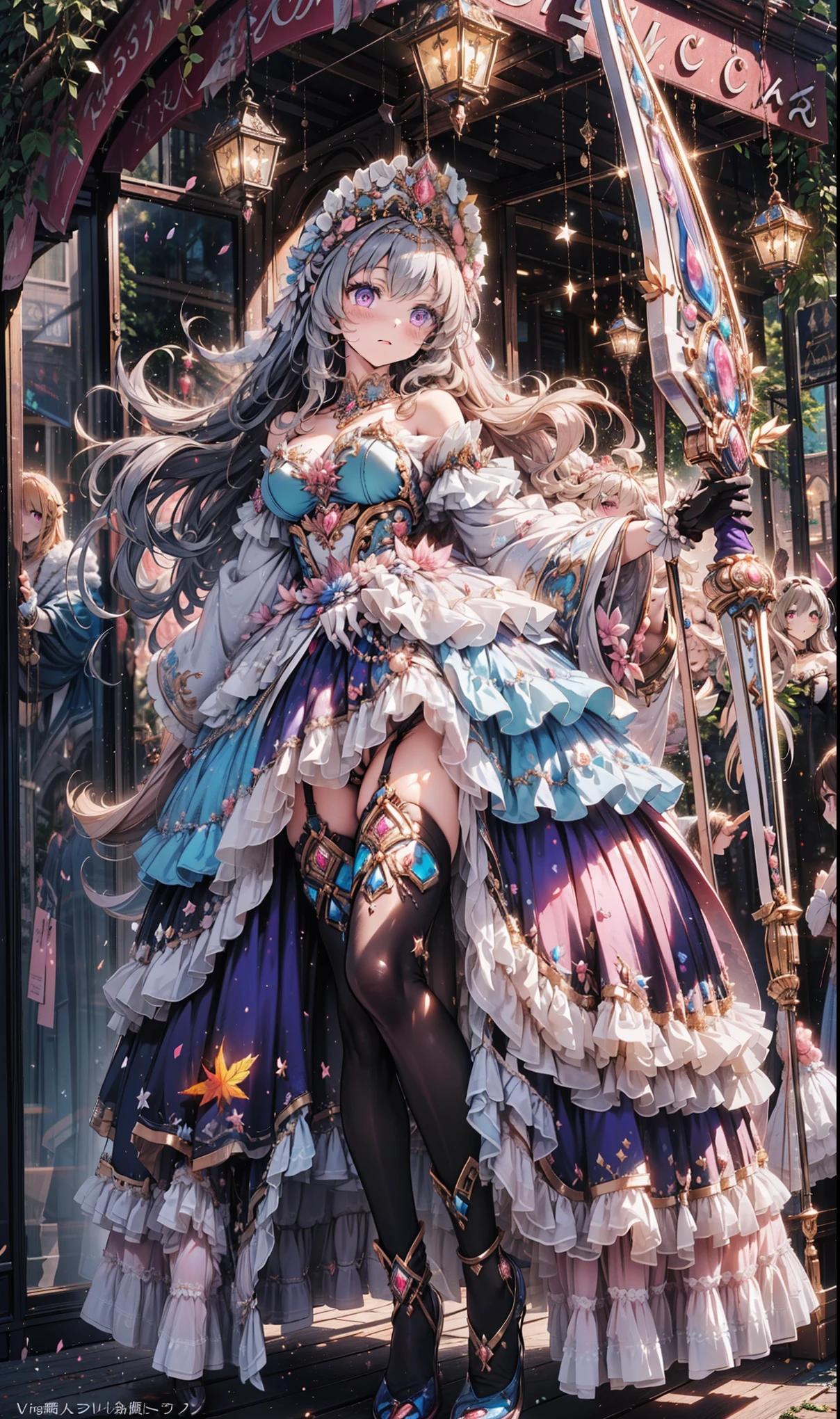 1 pretty woman ,( masterpiece, are of the best quality , very detailed description , incredible high resolution, High quality animated comic ),( Bunny Girl, off-the-shoulder pink tights , Body stockings, black gloves , mesh socks),(Vortex Eyes :1.5, purple eyes , Bridle :1.3,Hypnosis, Glamorous Body, Dark face , then looked expressionless ,Fall in, manipulated , beautiful legs , Healthy legs,), :1.3, Full body shot , Moving image :1.5, battles between magical warriors :1.5, Magic Lamp ,background: Wonderful world , Magic Arrow , Magic weapon ,ぼやけたbackground, Motion Blur :1.5 , Speed Lines