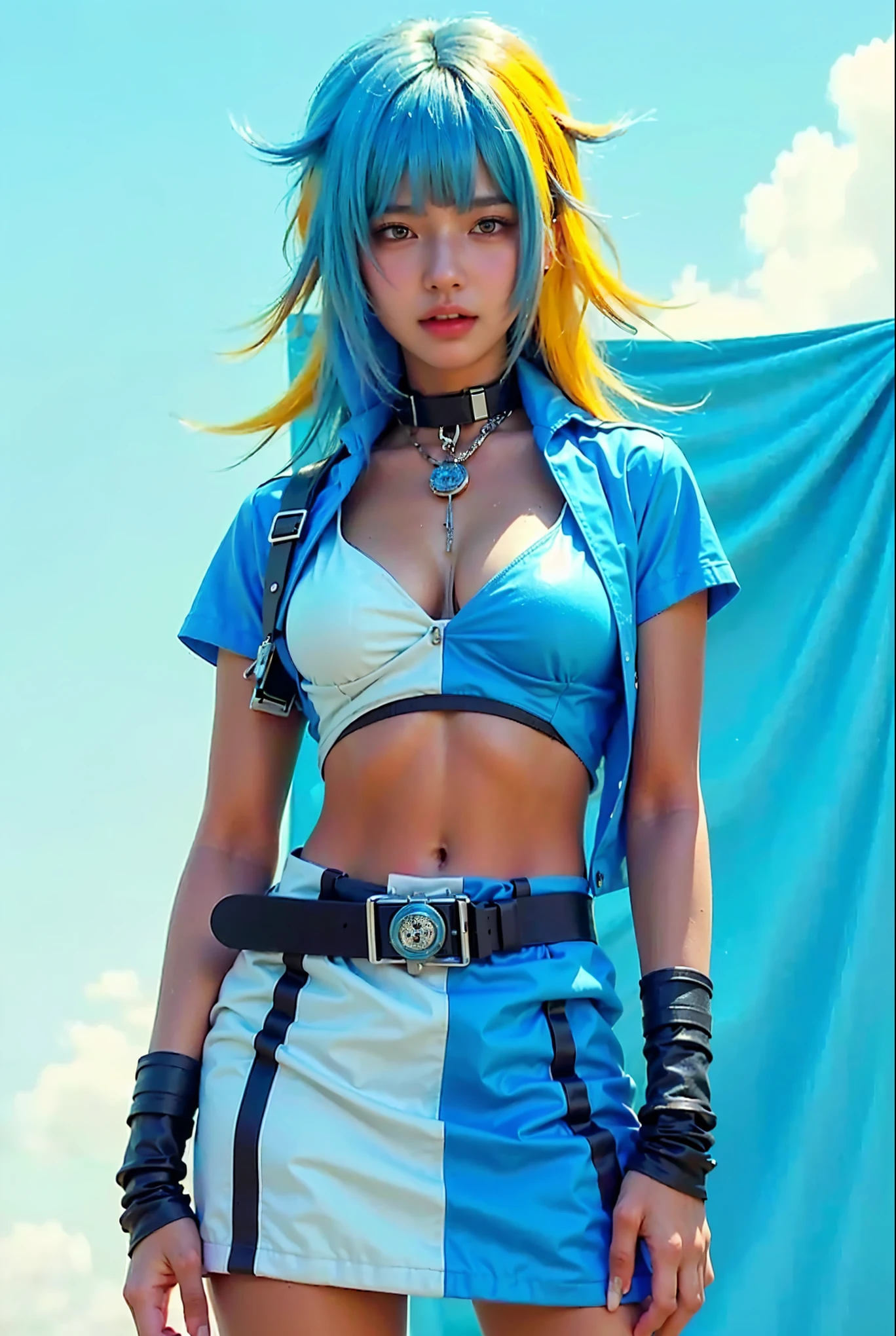 (Completely live action:1.37), (Amazingly realistic textures:1.37), (masterpiece, best quality:1.2), (8k uhd, 16k, 32k, ultra high res), amazingly realistic skin, amazingly realistic photo, superrealism, (photorealistic:1.37), (RAW photo), ultimately realistic, (ultimately realistic all details), (ultimately realistic all textures), super realistic lighting, super realistic shadow, (japanese girl:1.5), ((young face)), smiling, happy, super realistic face, ultimately realistic skin, ultimately realistic eyes, (amazing droopy eye makeup:1.35), ultimately realistic background, ultimately realistic detail up, kkw-ph1, ((amazing droopy eyes, cyberpunk-style cyborg girl, amazingly intricate details, Anatomically perfect hands, mechanical body, silver knight armor, ultra glossy texture, long canine tooth, red eyes))